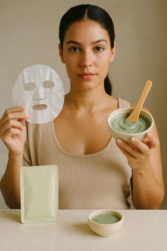 Masque hydratant ou argile