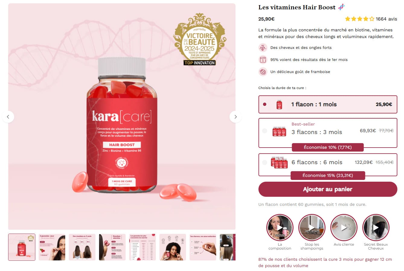 hair boost gummies kara care