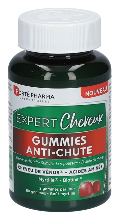 Forte pharma gummies anti chute cheveux venus